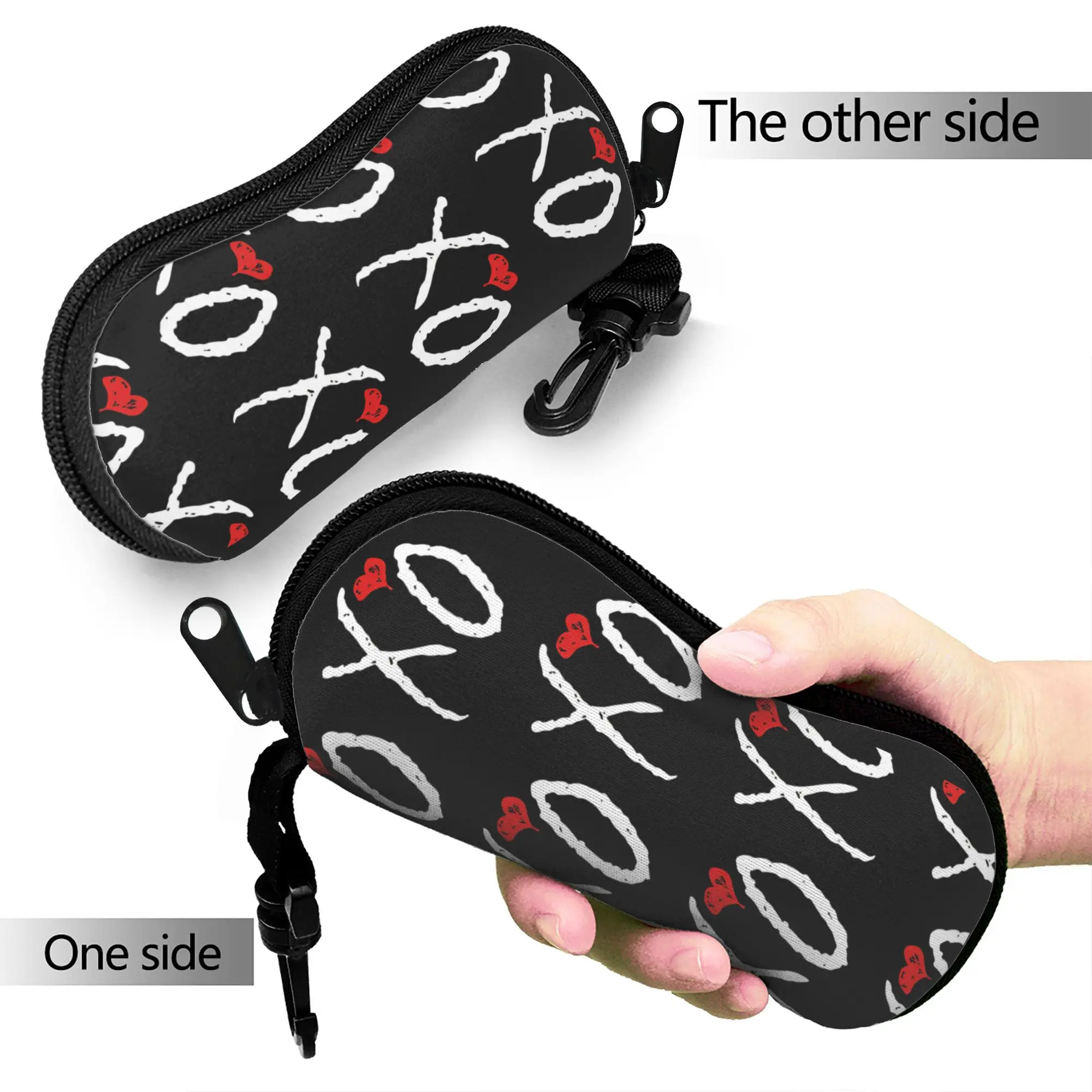 The Weeknd XO Glasses Case Cover Convenient Sunglasses Pouch For Men Women Classic Eyewear Accessory Portable Eyeglass Protector
