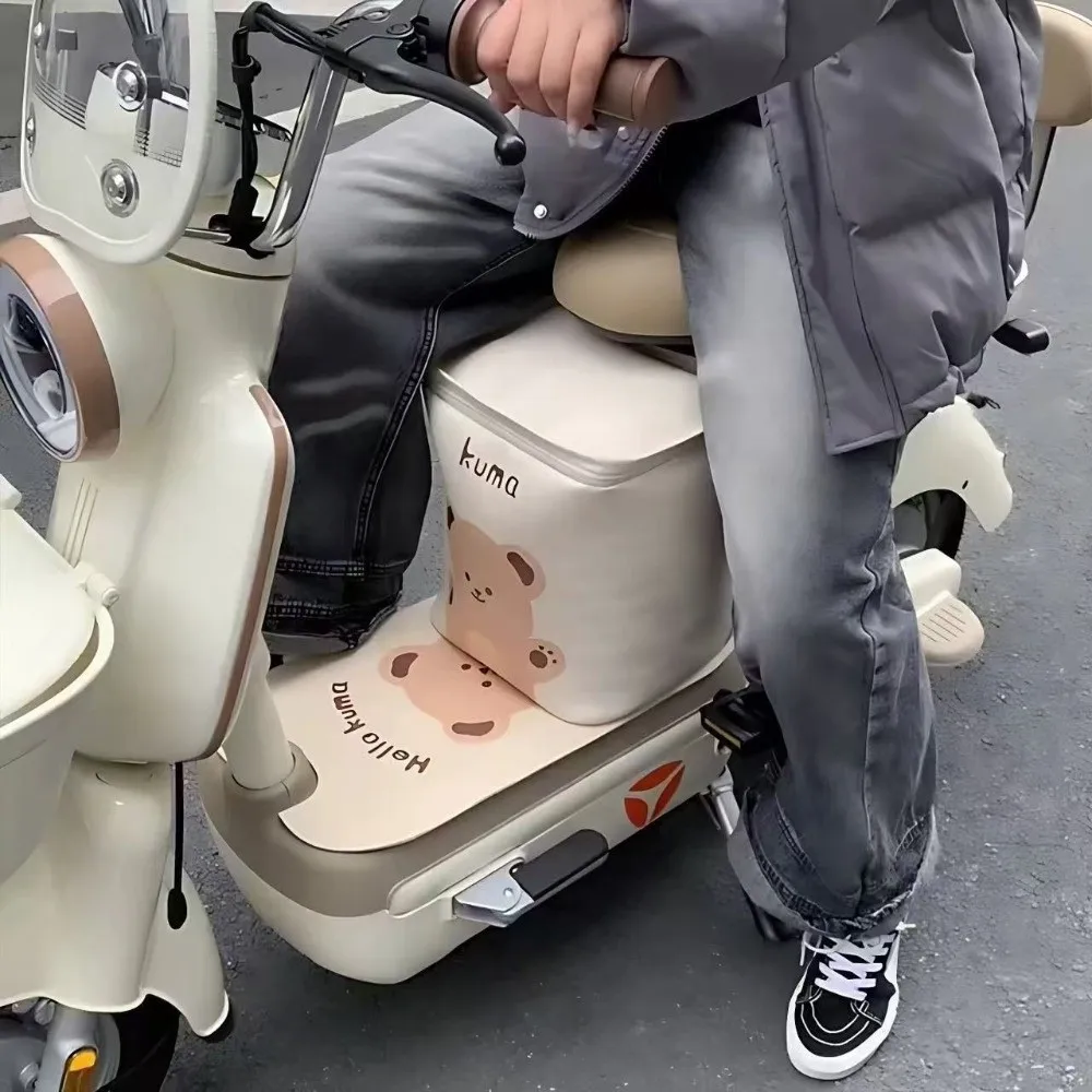 

Универсальная сумка на руль велосипеда, большая вместительная сумка из искусственной кожи с передней ручкой для верховой езды, съемная водонепроницаемая сумка