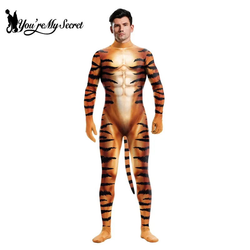 大人のためのヒョウとキツネの3Dプリントのユニセックスコスプレ衣装,カーニバル,フェスティバル,クロッチ,ジッパー,衣装,ハロウィーン