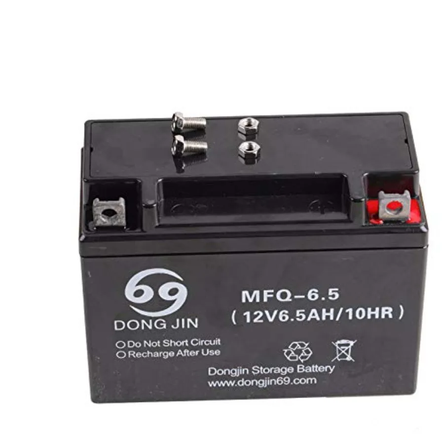

MFQ6.5 12V 6.5AH 10HR AGM Battery for Powersports ATV Motorcycle Moped Scooter Lawn Mower Go Kart Golf Cart Generator Mini Bike