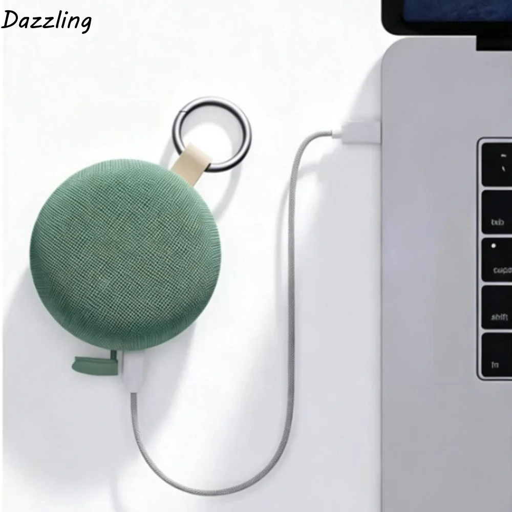Mini Portable Bluetooth Speaker Keychain Lightweight Multi-Play Mode Wireless Speaker Keychain Stable Connection Loud Volume