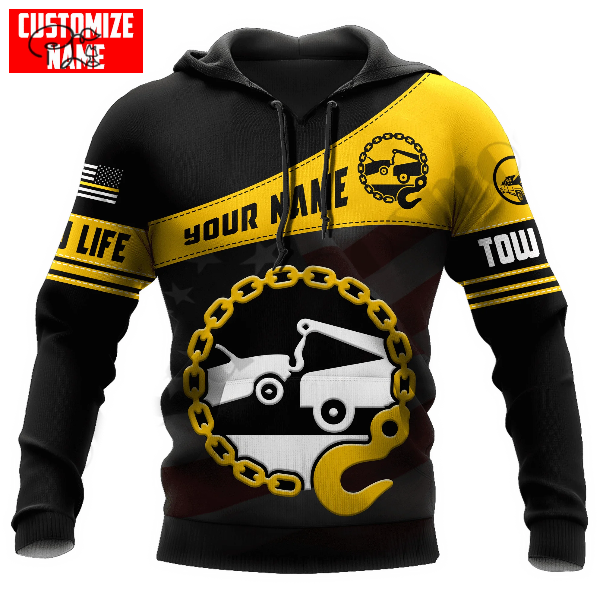 

PLstar Cosmos 3DPrinted Newest Tow Truck Worker Art Unique Funny Hrajuku Streetwear Unisex Casual Hoodies/Zip/Sweatshirt Style-2