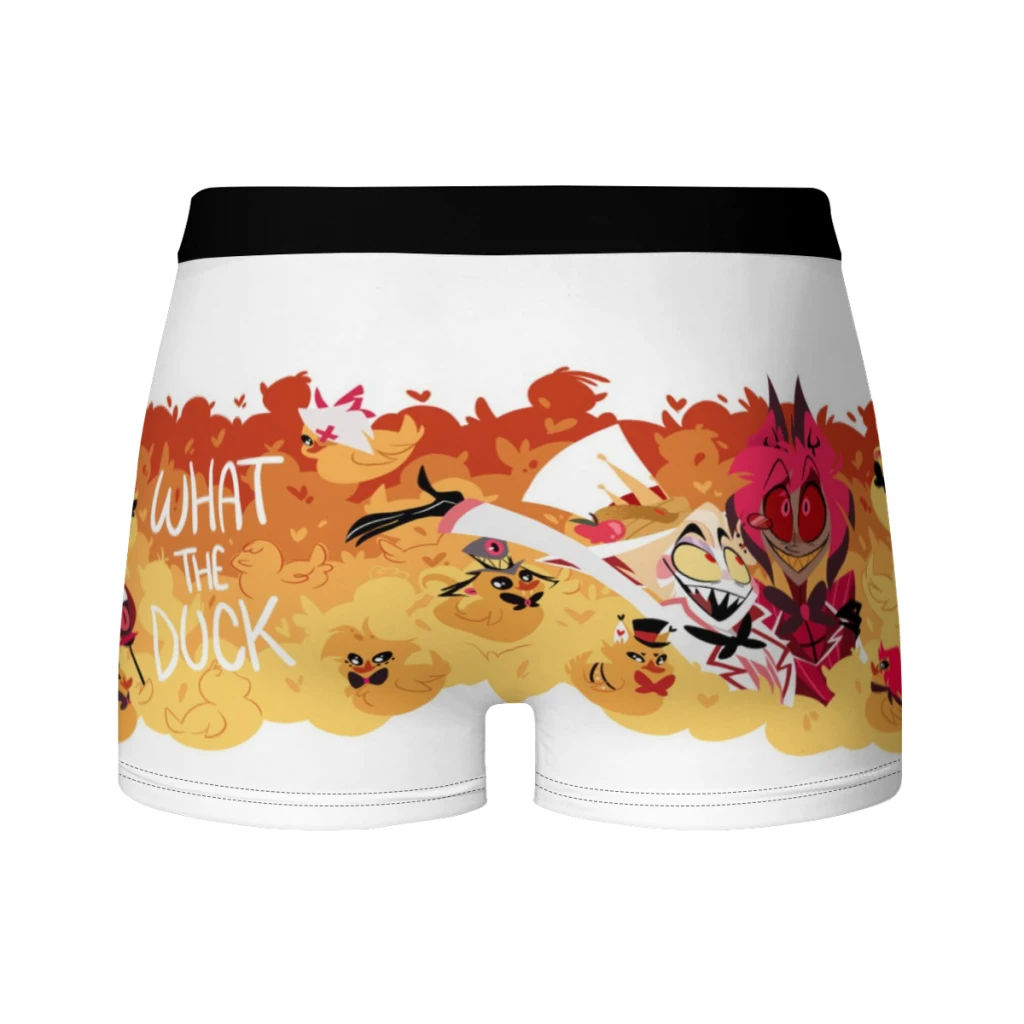 Lucifer Alastor duckies Breathable milk Silk Boyshorts Elastic Men's Underwear 3D Boxer Shorts Boxer Briefs