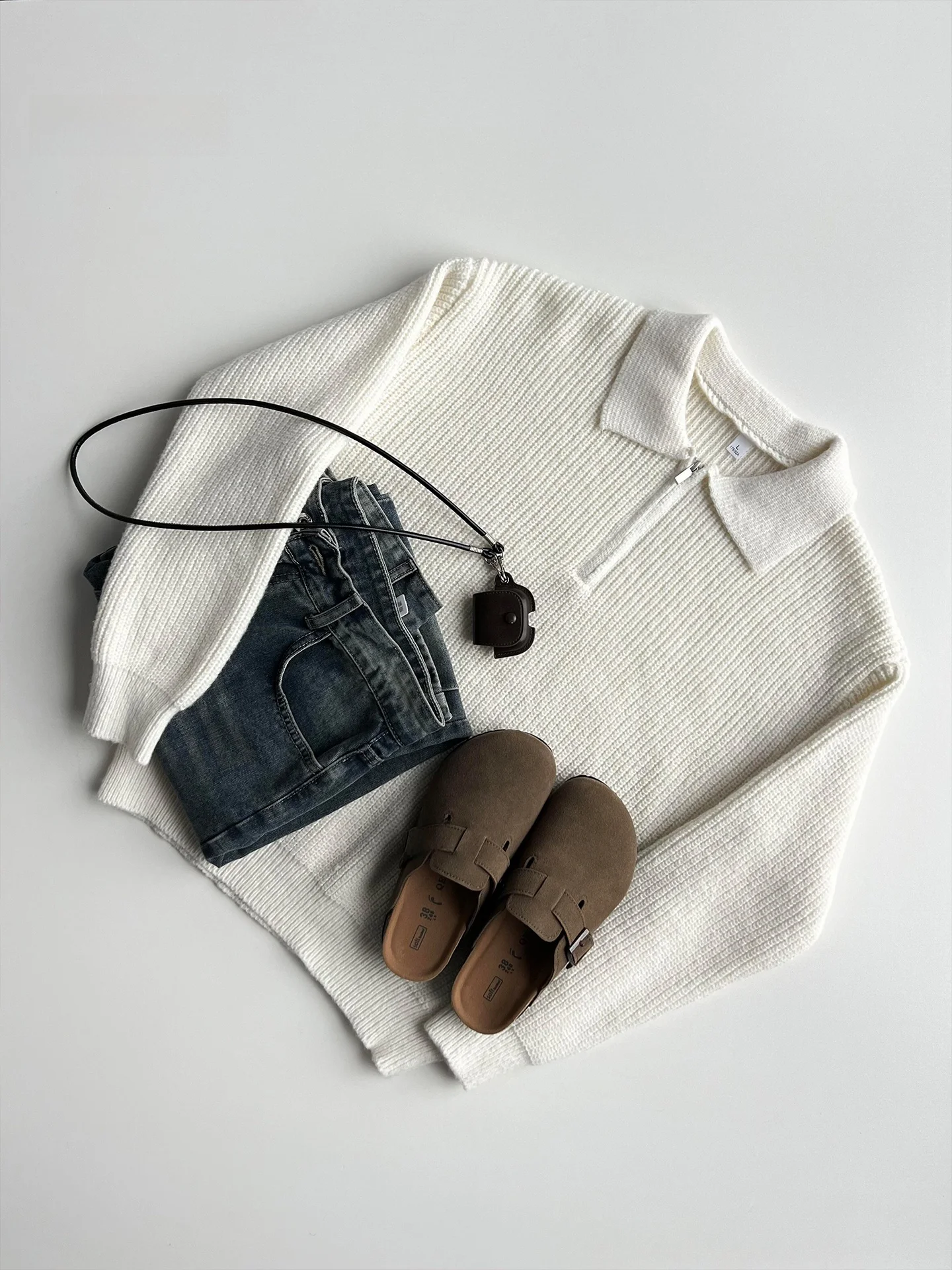 

Thiened f Zip Ne Knitted Sweater Men's Autumn Winter Leisure American Sle Old Money Sle Comfortable Soft Poly...