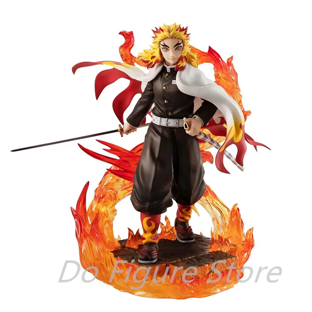 Demon Slayer PVC Action Figures, Kyoujurou Rengoku, GK Anime, Kimetsu No Yaiba, Figurine Toy, Novo, 20cm