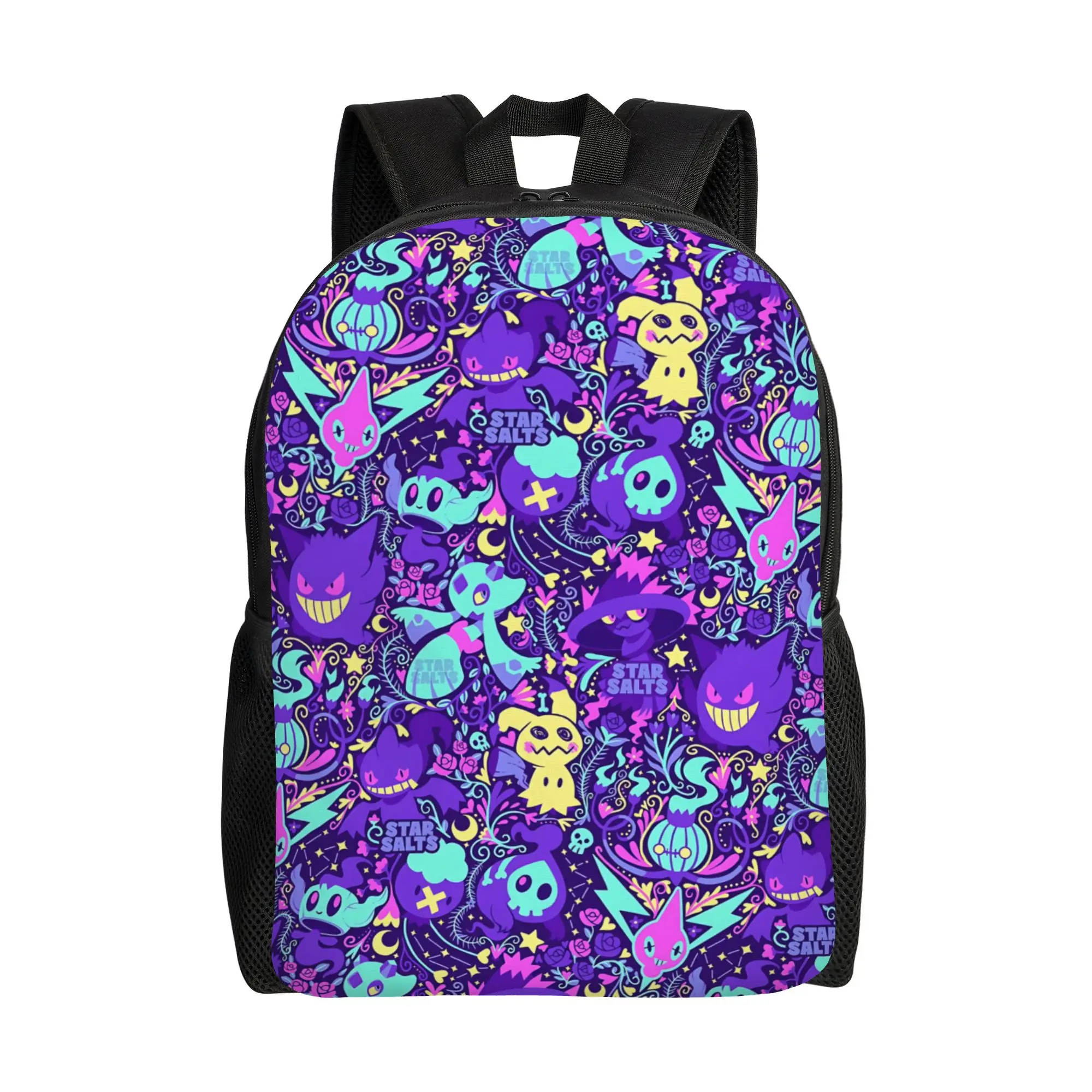 

1PC Fashion Backpacks gengar Pokemon Daypack funko High Street Camping Retro Washable Rucksack