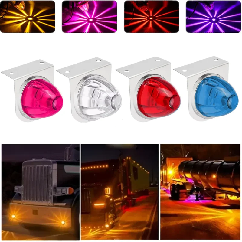 

Car Trailer LED Light Truck Light Marker Side Lighting 12V 24V LED Watermelon Rear Pilots Trailer Position Lamp With Glow Strobe
