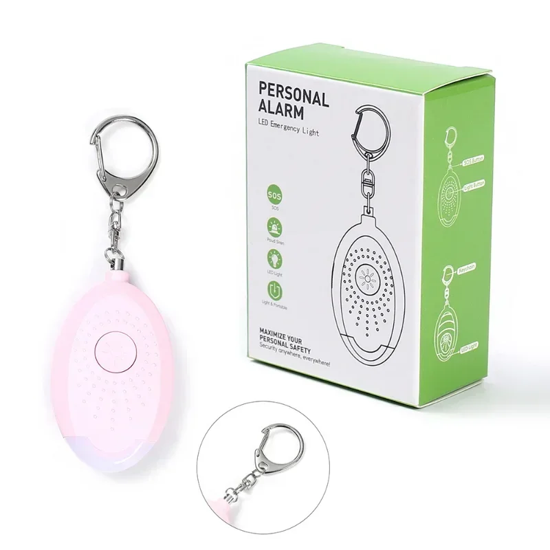 130dB Security Protect Alert Scream Loud Emergency Alarm Keychain Personal Safety for Women Children Elder Girls Self Defense