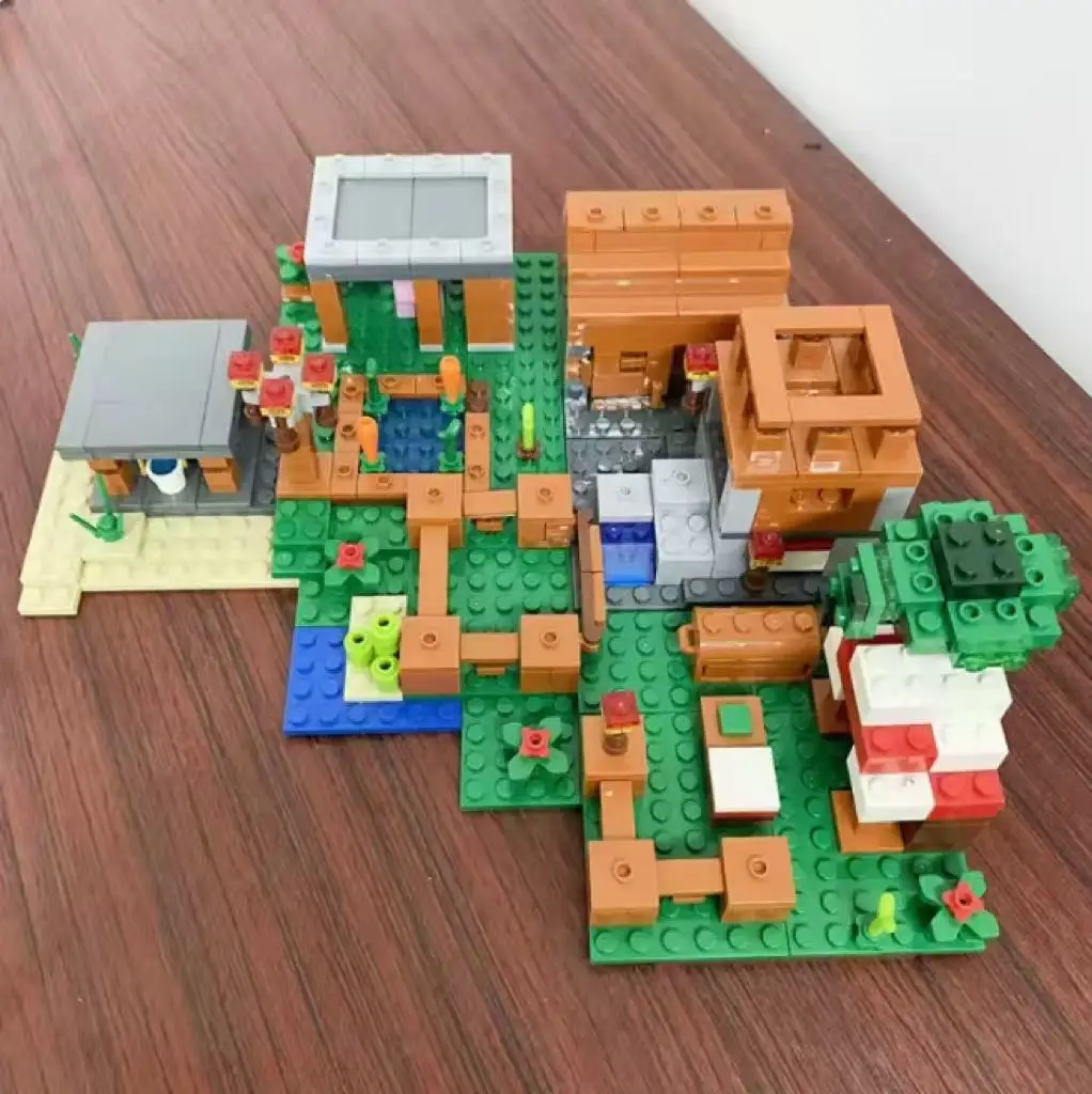 500+PCS Country Farm Village Set Model Educational Building Blocks Toy, Premium Design, Suitable for Boys and Girls Birthday Gif