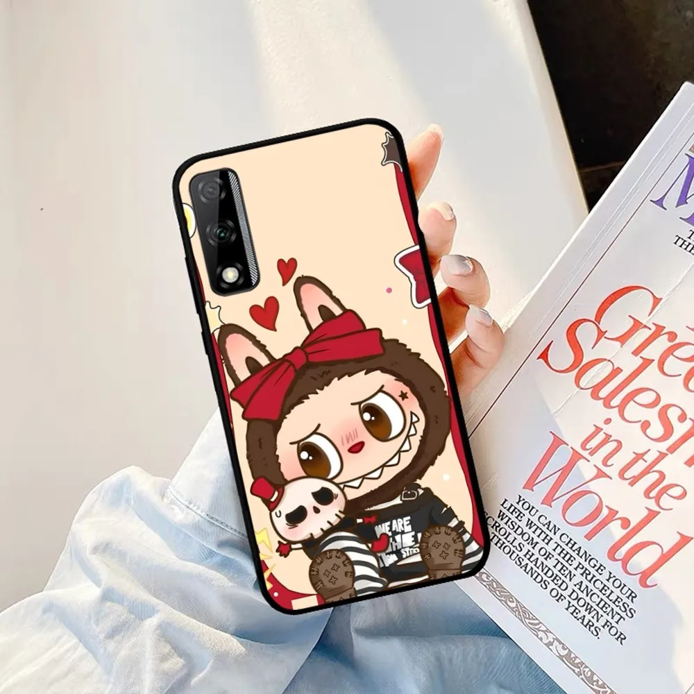 New K-Kawaii Cute L-Labubu Phone Case For Huawei Y9 6 7 5 Prime Enjoy 7s 7 8 plus 7a 9e 9plus 8E Lite Psmart Shell