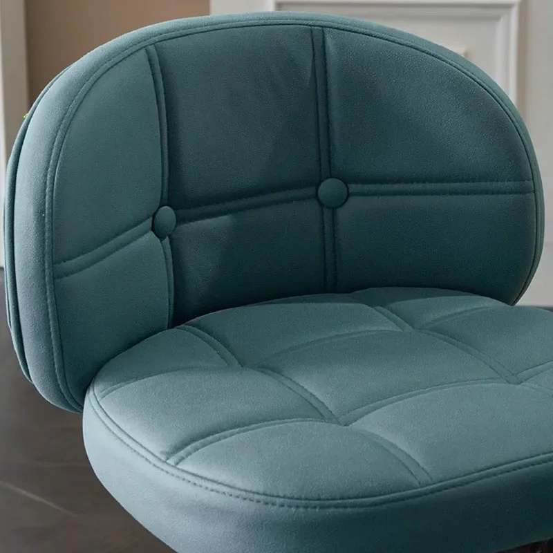 

Modern Bar Chair Nordic Velvet Metal Dining Chairs Reception Design Counter Height Chairs Taburetes Altos De Cocina Furniture