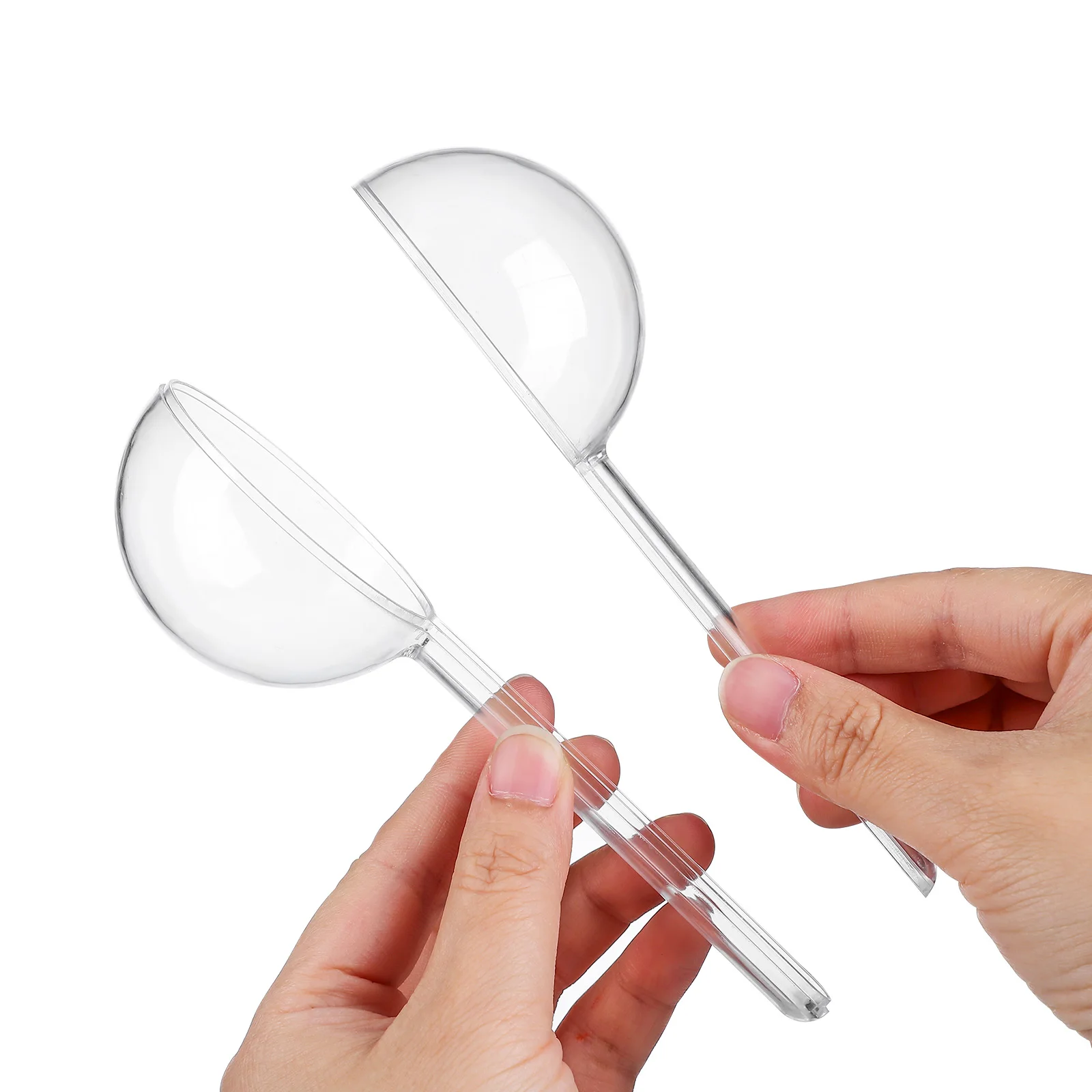 

12pcs Packaging Box Transparent Plastic Lollipop Shaped Container Diy Candy Case DIY Craft Storage Case Gift Bag