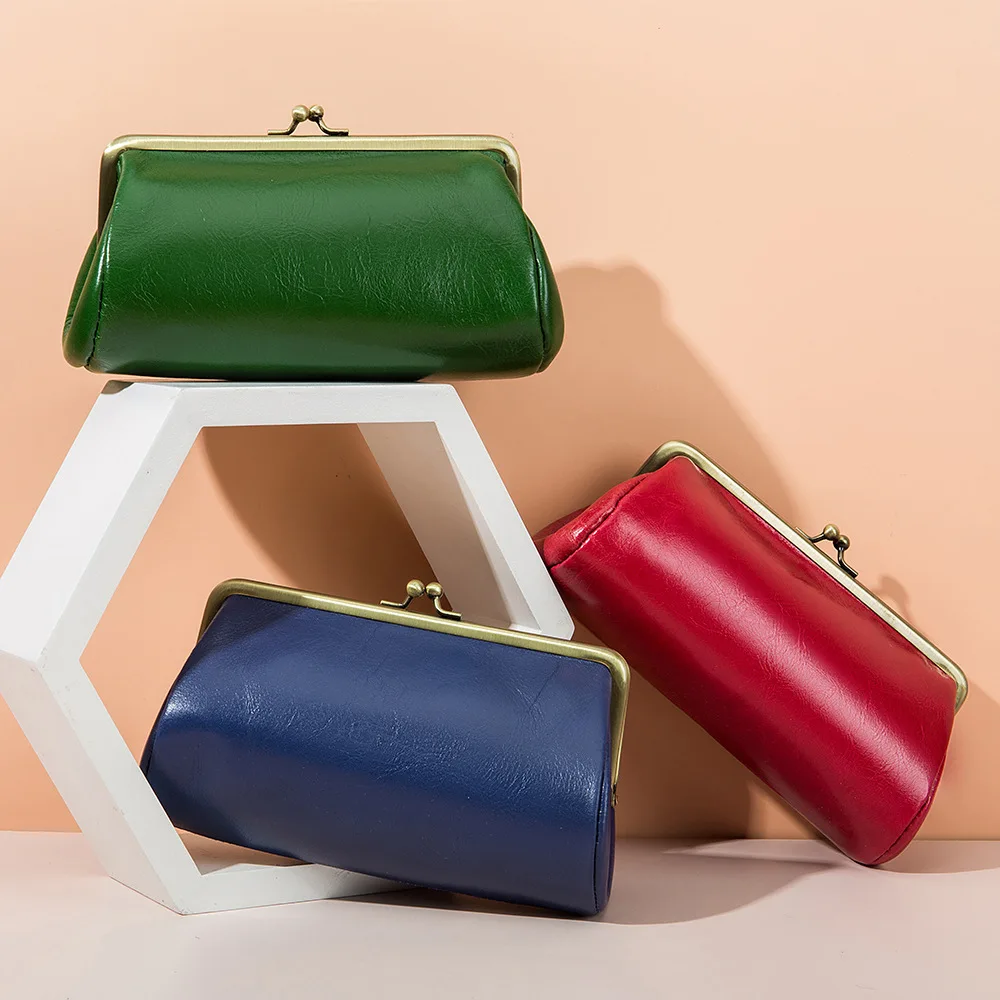 

Genuine Leather Vintage Evening Bag Multi-Functional Card Holder Coin Purse Dinner Bag Storage Bag Women Evening Bags