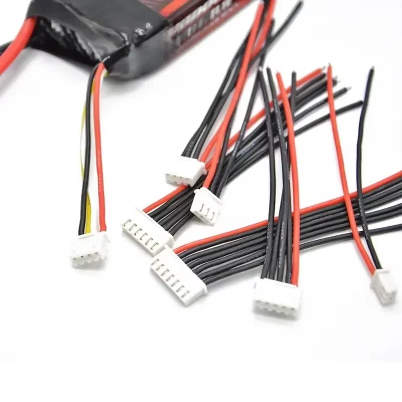 5Pcs JST XH XH2.54 1s 2s 3s 4s 5s 6s 7s Battery Charger Plug Cable Connector 5cm 8cm 10cm 15cm 20cm 3239-22AWG Silicone Wire