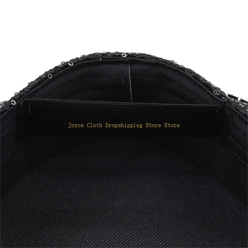 Woman Wedding Hat Bride Hat Shinning Stage Performances Military Cap 10CD