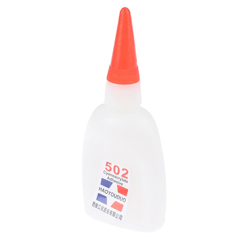1Pc 502 Strong Glue Instant Quick Dry Cyanoacrylate Strong Adhesive Quick Bond Leather Rubber Metal Repair Tool Office Supplies