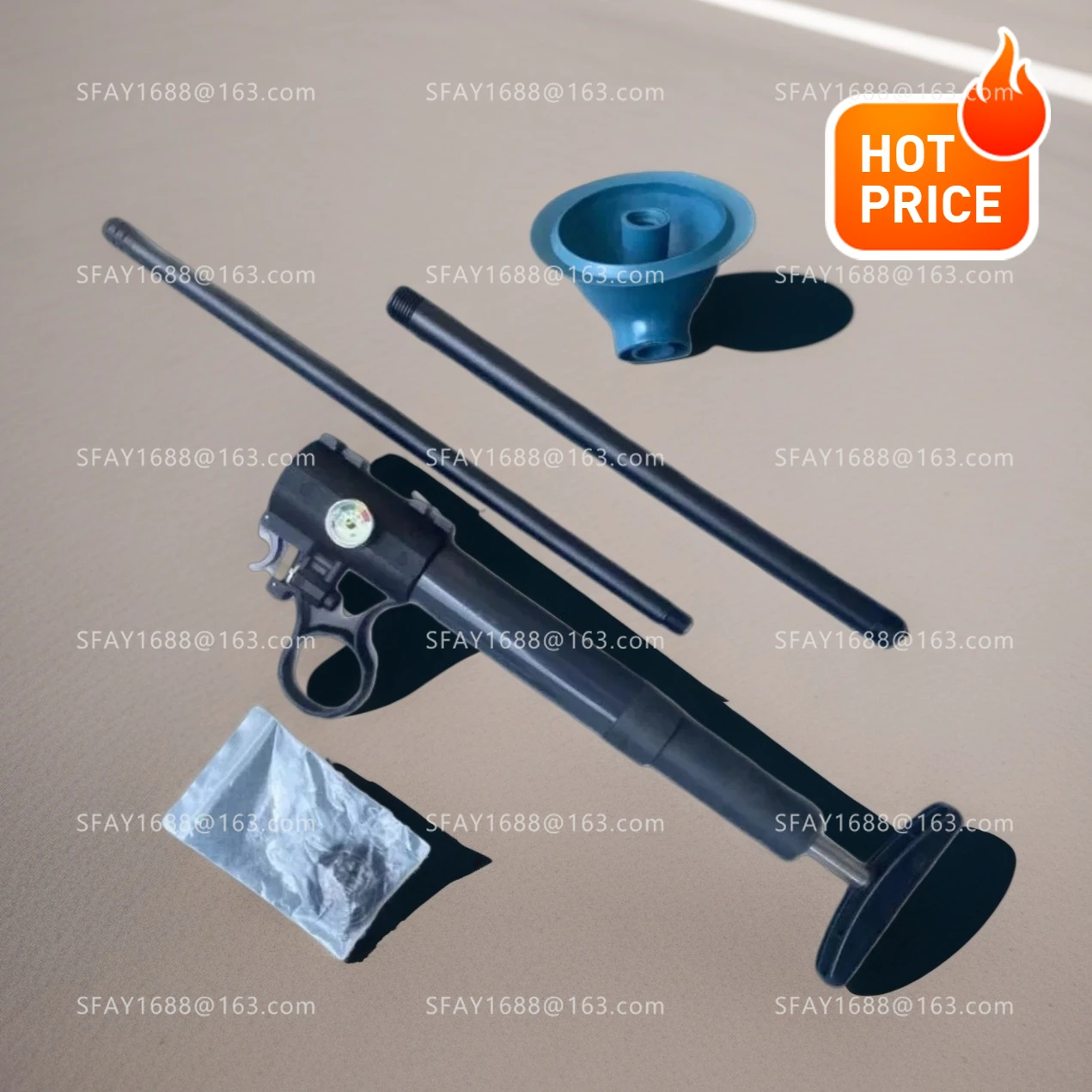 

High pressure toilet spray gun pipe dredger metal aluminum alloy high pressure exhaust valve