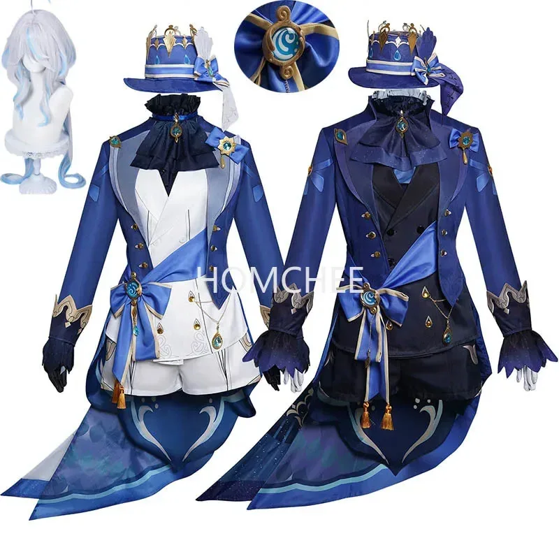 Furina Focalors Косплей Genshin Костюм Impact Карнавальная форма Аниме Костюмы для Хэллоуина Маскарад Женская игра Jueg Furina Focalors Косплей Genshin Костюм Impact Карнавальная форма Аниме Костюмы для Хэллоуина Маскарад Женская игра Jueg