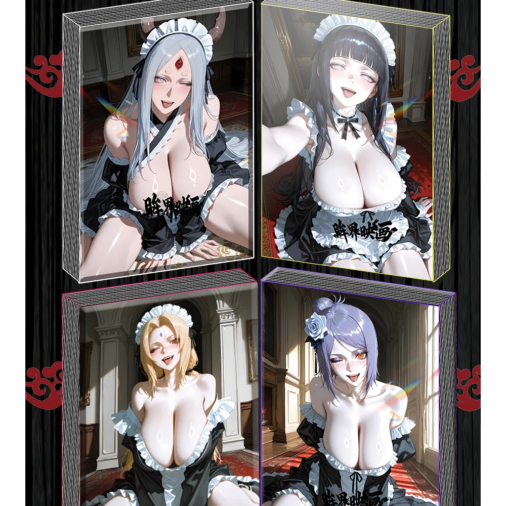 2025 Najnowsze Anime [Hokage Creative] Naruto Cała Kolekcja Akrylowych Kart Kolekcjonerskich A6 z Kolorowego Papieru, Rzadka Kolekcja, Świat Ninja, Zabawki dla Dzieci, Prezent do Gry