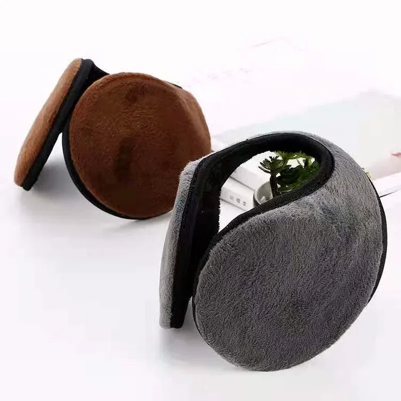 Cache-oreilles doux en peluche pour hommes, couvre-oreilles, protecteur, masque, épais, chaud, plus chaud, accessoires de déclin, adultes, hiver