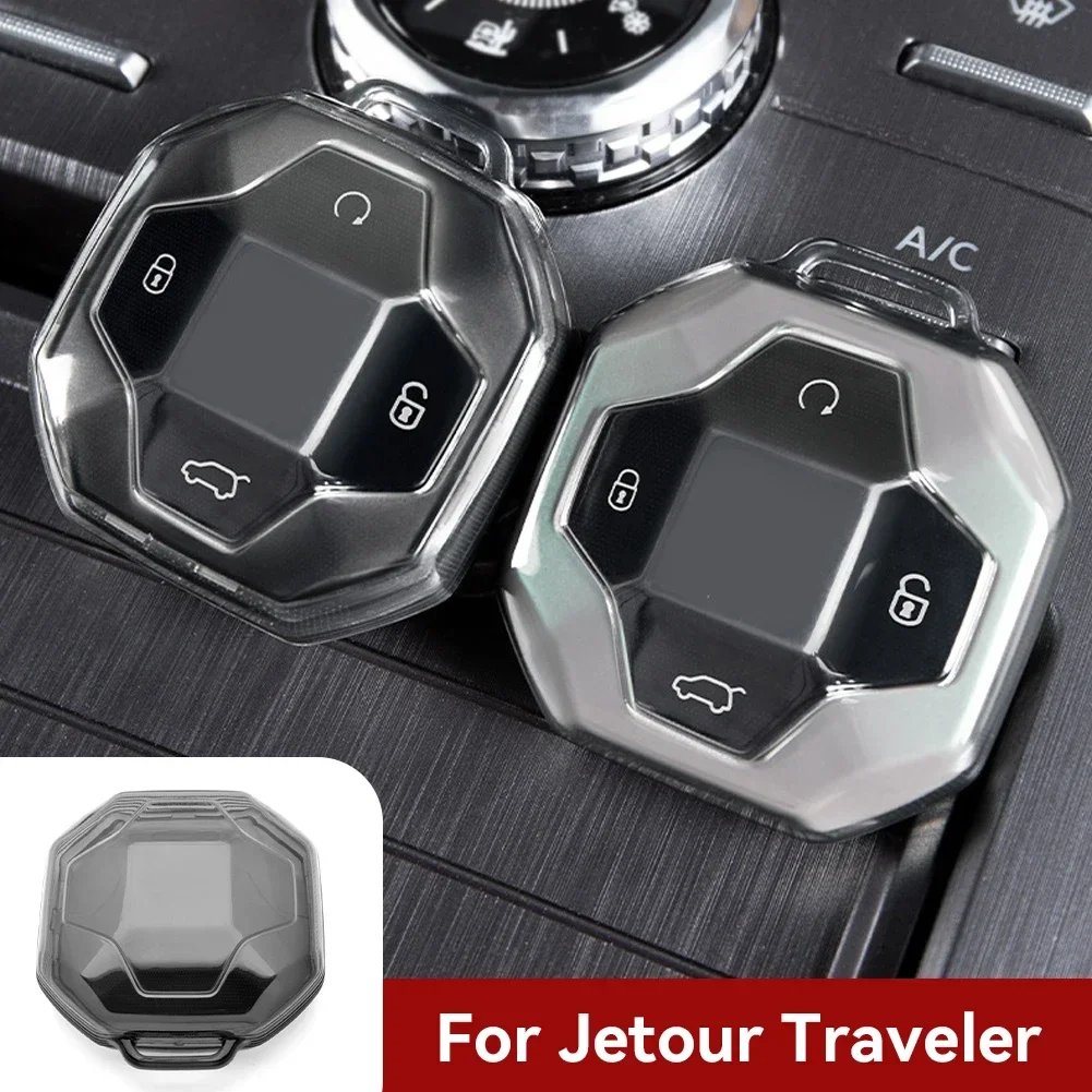 TPU Car Remote Key Fob Cover Case Accessories Keyless Accessories For Chery Jetour T2 Traveler 2023 2024 Auto Shell Fob