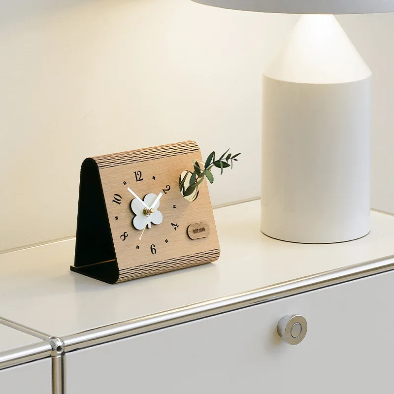 

Художественная ваза, часы, настольное украшение, креативное современное простое украшение для часов