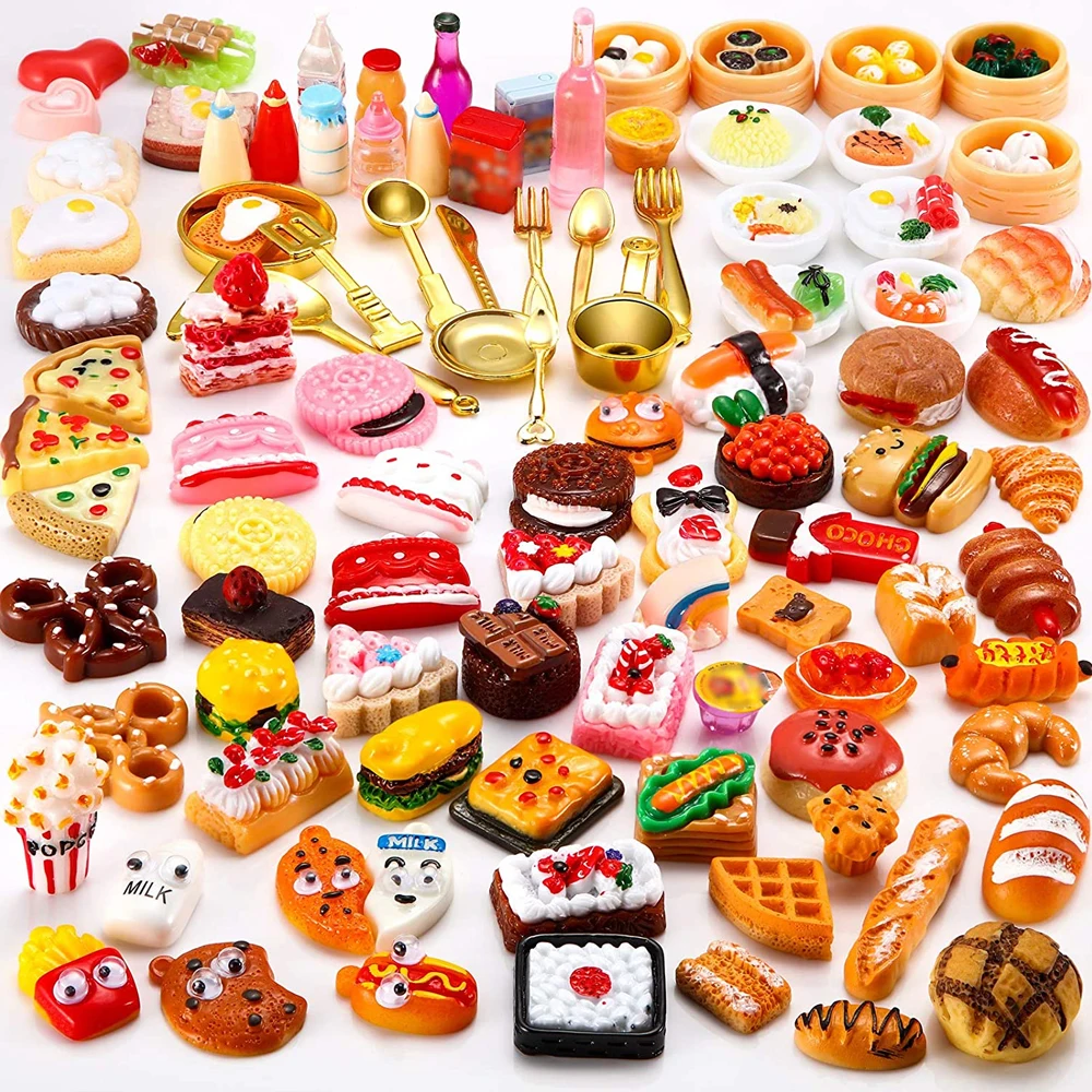 1:12 Miniature items Dollhouse Food Snacks Ice Cream Dessert Drinks Toy for Blythe Barbies BJD Doll Decoration Accessories Toys