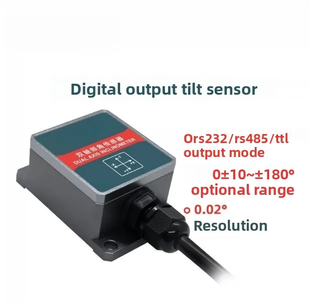 LCA326T High Precision Inclination Sensor Biaxial Vibration Level Industrial Grade Inclination Angle Meter