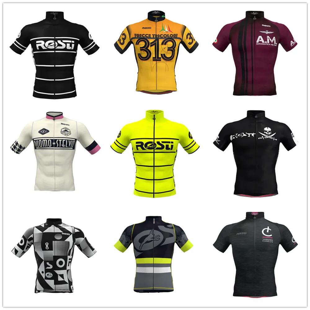 

Rosti 2024 Cycling Jersey Men Outdoor Racing Suit Team Bike Clothing Mtb Road Bicycle Uniform Breathable Cycling Shirts Ciclismo