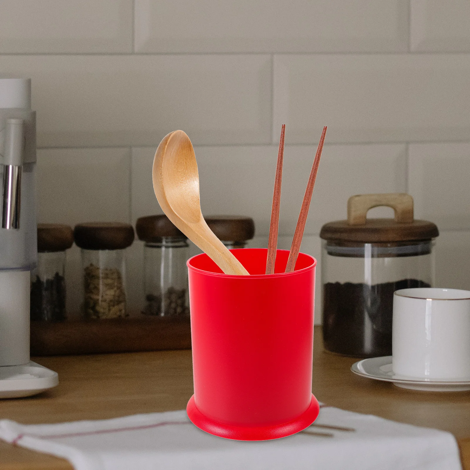 

1pc Chopstick Holder Kitchen Utensil Storage Bucket Cutlery Organizer Container For Spoon Fork Household Kitchen Counter