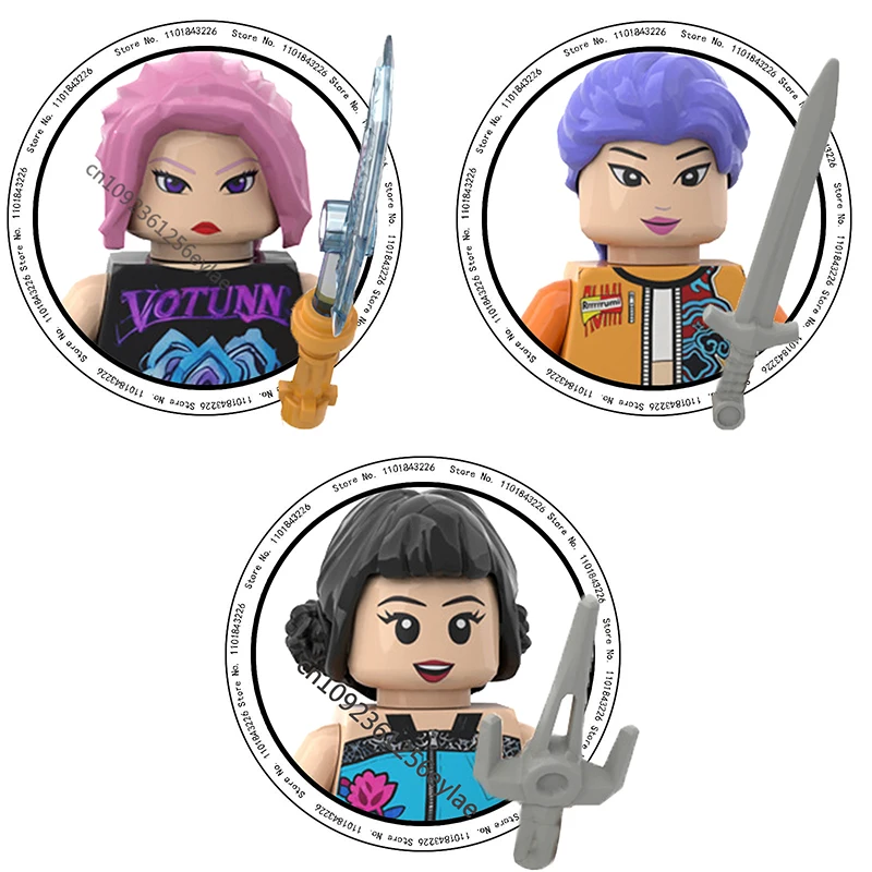 Mini figurines de chasseurs de démons Kpop, blocs de construction, jouet, périphériques, décoration de bureau, Collection de figurines, modèle jouet pour enfant, 2026