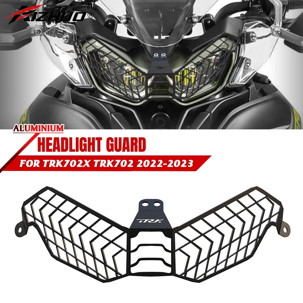 

Motorcycle Accessories CNC Headlight Grill Guard Cover Protector FOR Benelli TRK 702 TRK702X 702-X 2022-2023 2024 2025