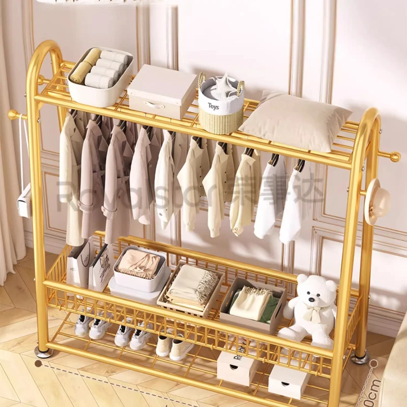 m Place Saving Standing Clothes Rack Hotel Black Organizer Modern Clothes Rack Drying Balcony Porte Manteau Home Furniture m