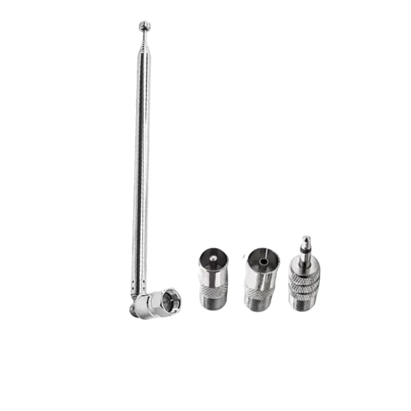 Телескопический DAB FM-радио антенный адаптер Hi-Fi AV-приемник Мини-система Воздушная антенна Длина 750 мм 7 секций Универсальный