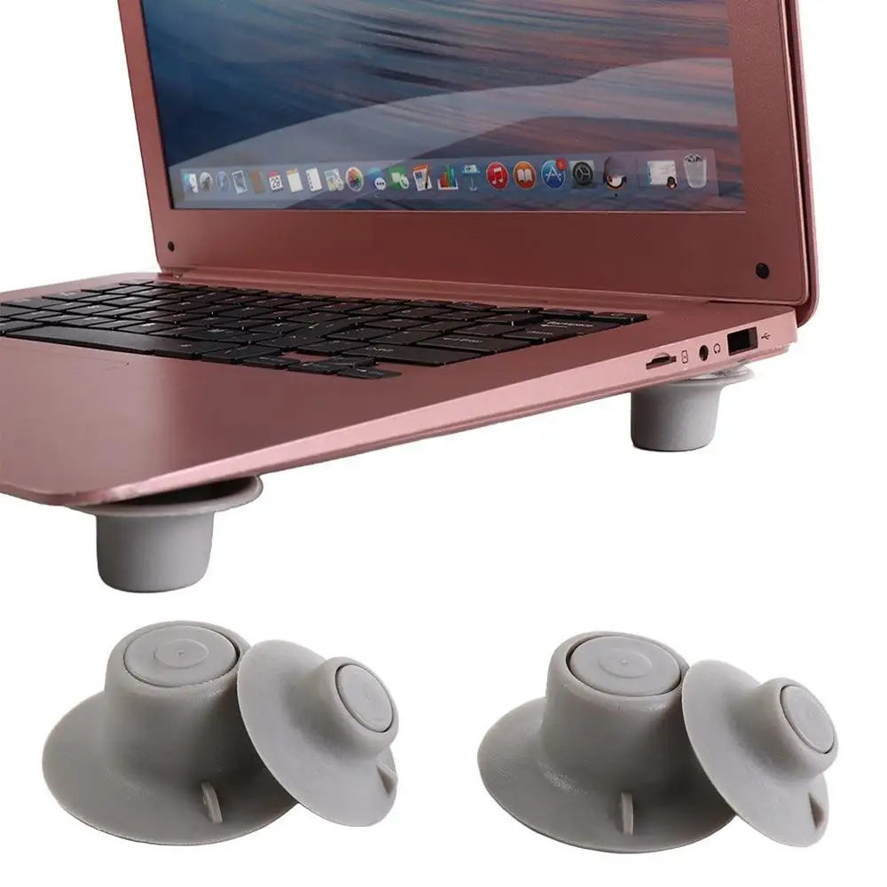 Invisible Mini Laptop Stand Radiative Portable Invisible Notebook Holders Mini PVC Self Adhesive Laptop Stand Notebook