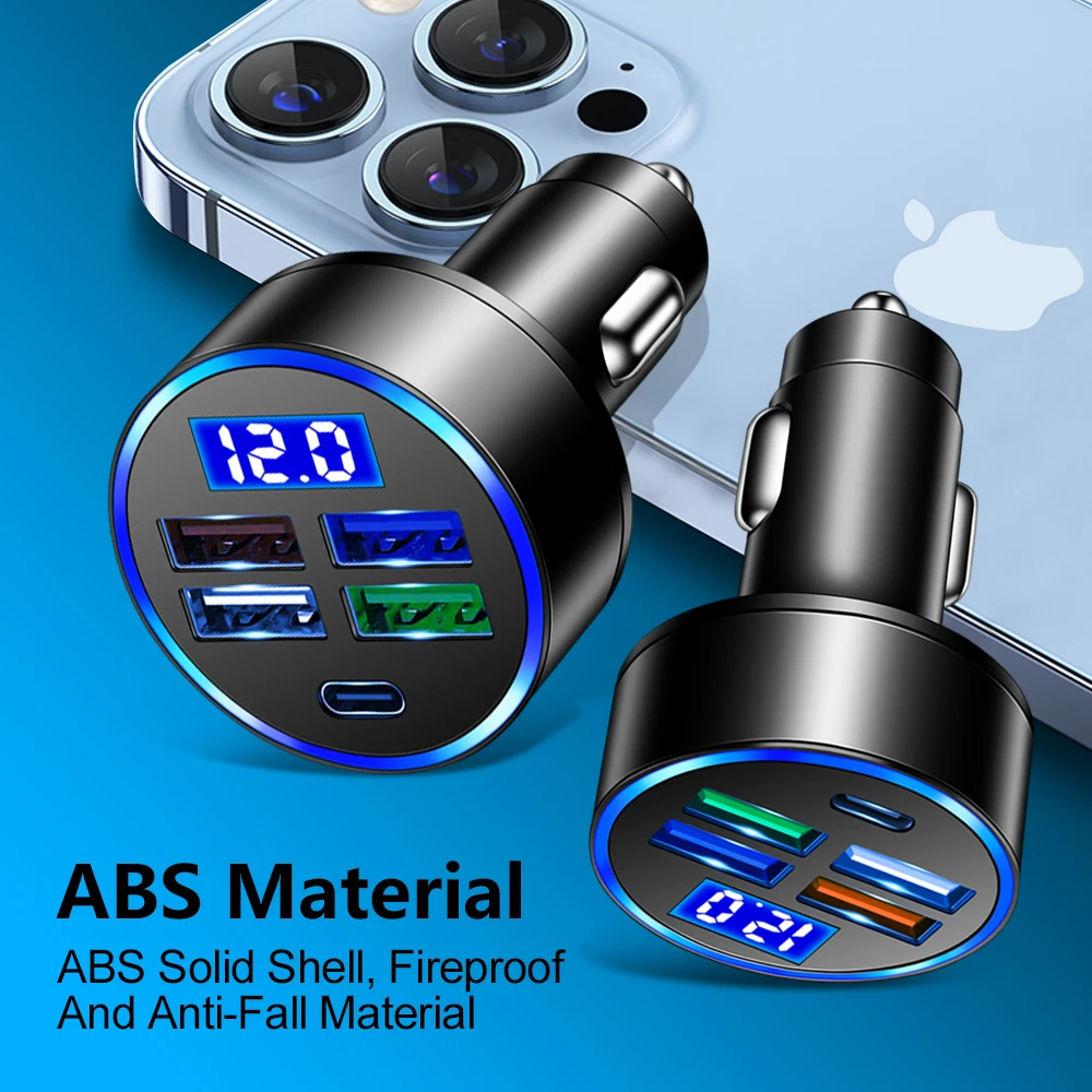 3,1 A PD Auto Ladegerät USB Typ C Schnelle Lade Handy Ladegerät Adapter Für iPhone 15 Pro Xiaomi Huawei Samsung schnelle Ladegerät