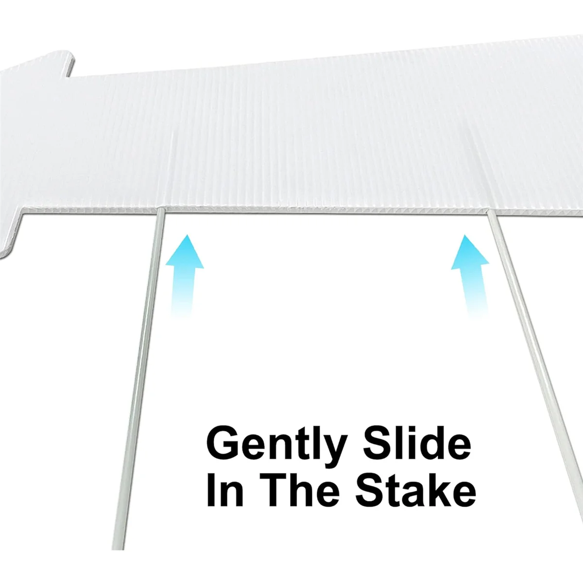 

A99U Blank Arrow Yard Signs with Stakes, 5 Pack 17 x 6 Inches White Blank Wedding Directional Yard Signs, Arrow Yard Signs
