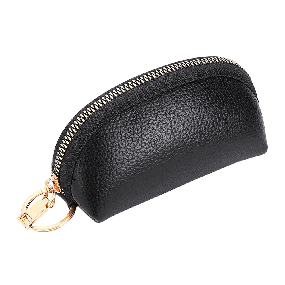 Bolsa para llaves de coche para hombre, organizador de llaves de PU para múltiples llaves, soporte para billetera, estuche compacto y elegante, accesorio para llavero