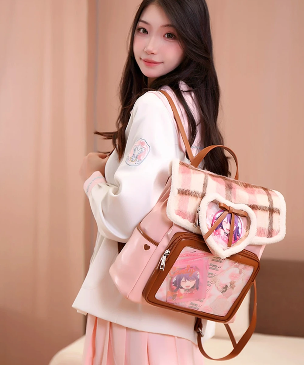 2026 New Original Two-dimensional Lta Bag Large Capacity Female Lolita Large Food Volume Commuting Bar Daily Backpack Female
