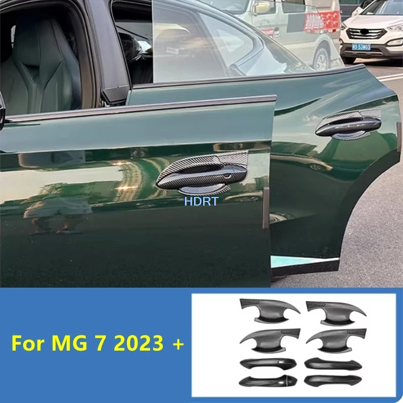 

For MG 7 MG7 2023 + Door Bowl Frame Handle Anti Scratch Cover Kit Car Styling Protector Decoration Accessories Exterior Sticker