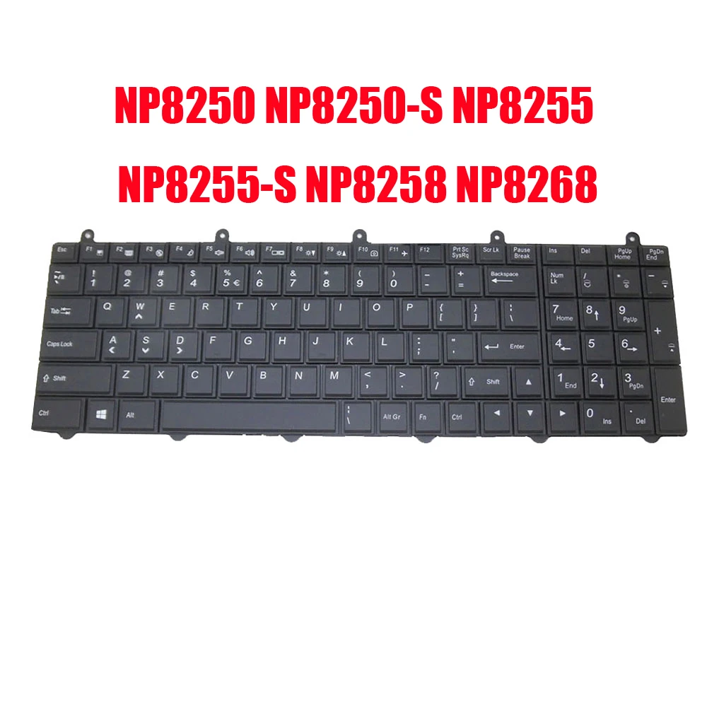 Laptop Keyboard For Sager NP8250 NP8250-S NP8255 NP8255-S NP8258 NP8268 P157SM P157SM-A P150SM-A English US Black With Backlit