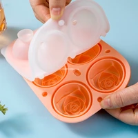 Molde de Silicona para Hielo con Forma de Rosa