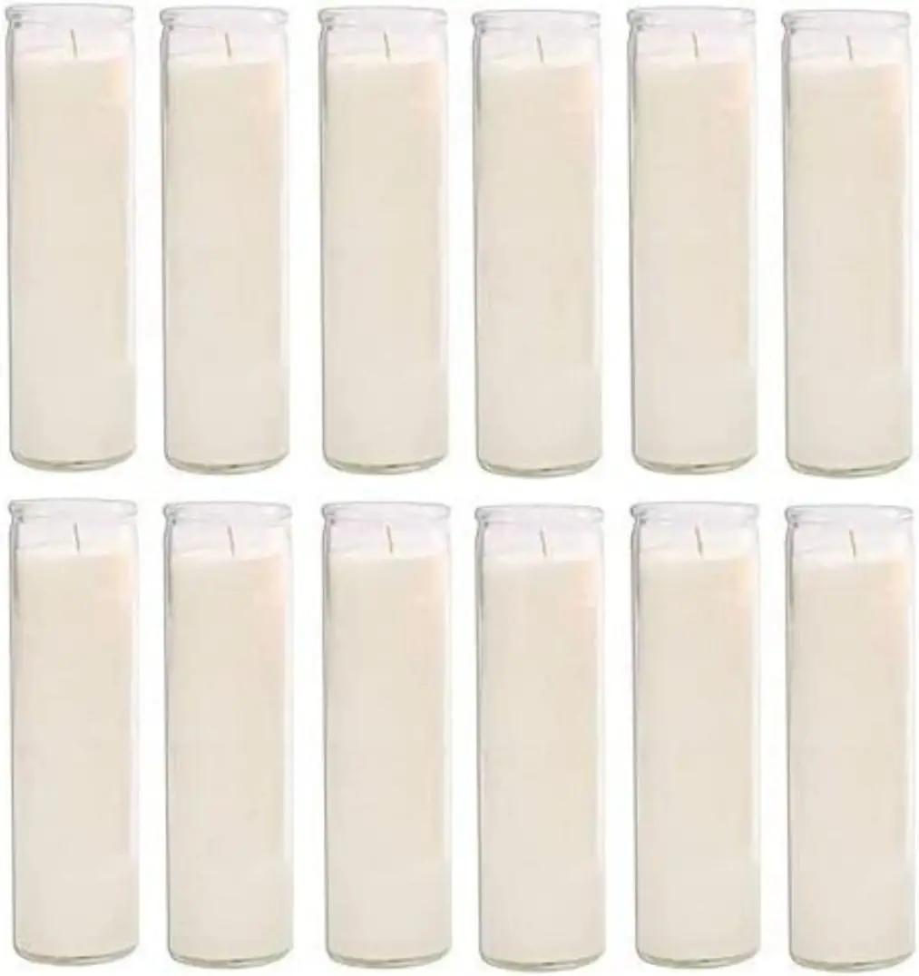 Blessed Sanctuary Series Assorted Religious Candle, White, Case of 12 (5 Cases)