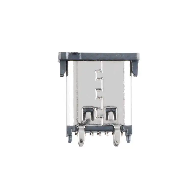 USB Type-C 14P Female Surface-Mount Straight Pin, Four Legs with Post, Height 10.0mm, Interface Socket USB Connector