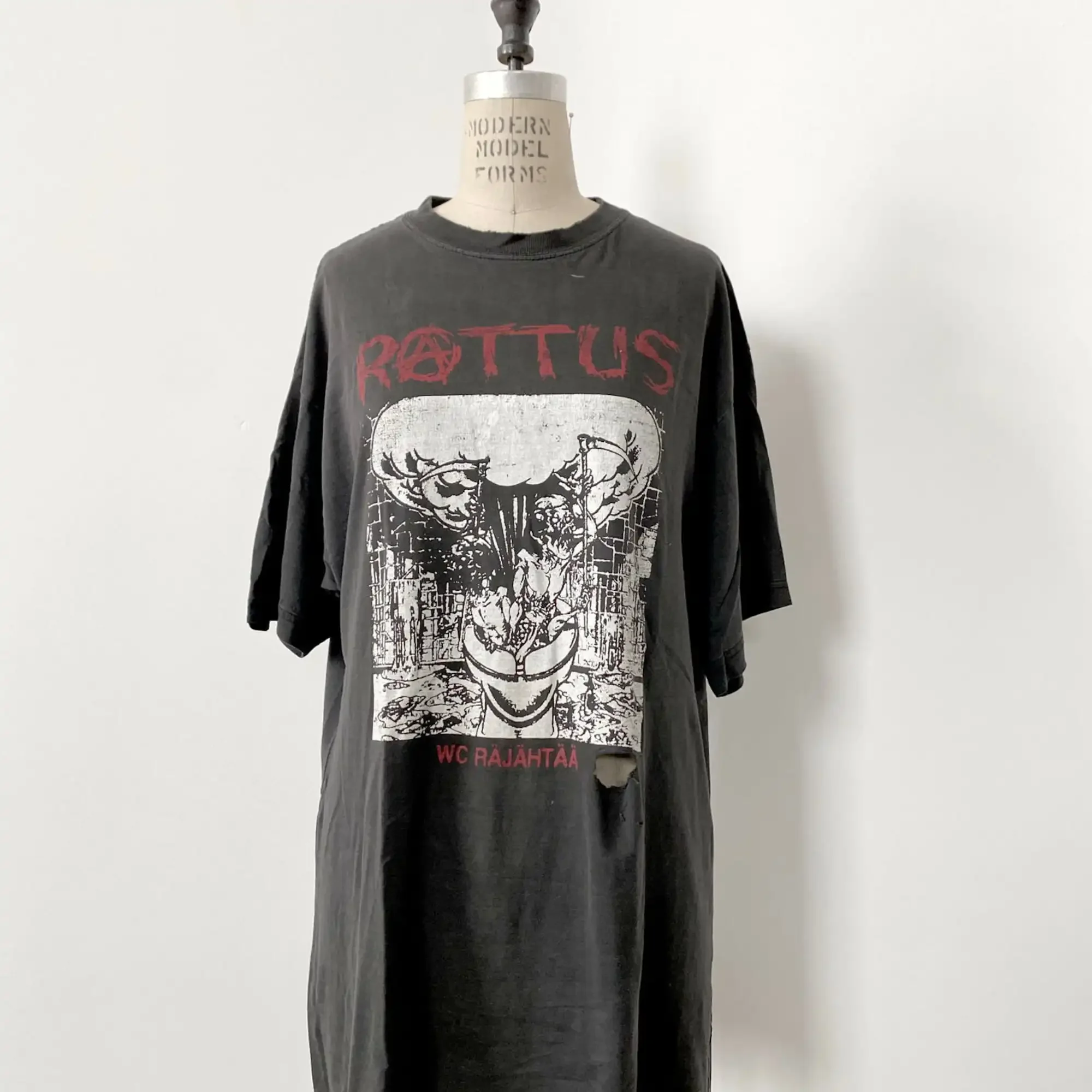 90S Vintage Rattus Shirt Punk Hardcore Crust