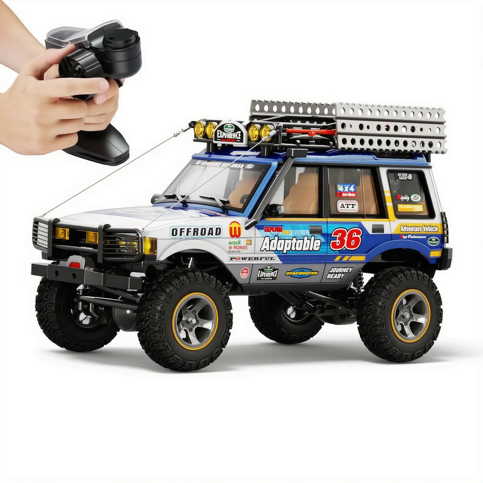 Rc Crawler Enjoys True Proportional Steering With Premium Metallic Paint And Long Runtime Smart