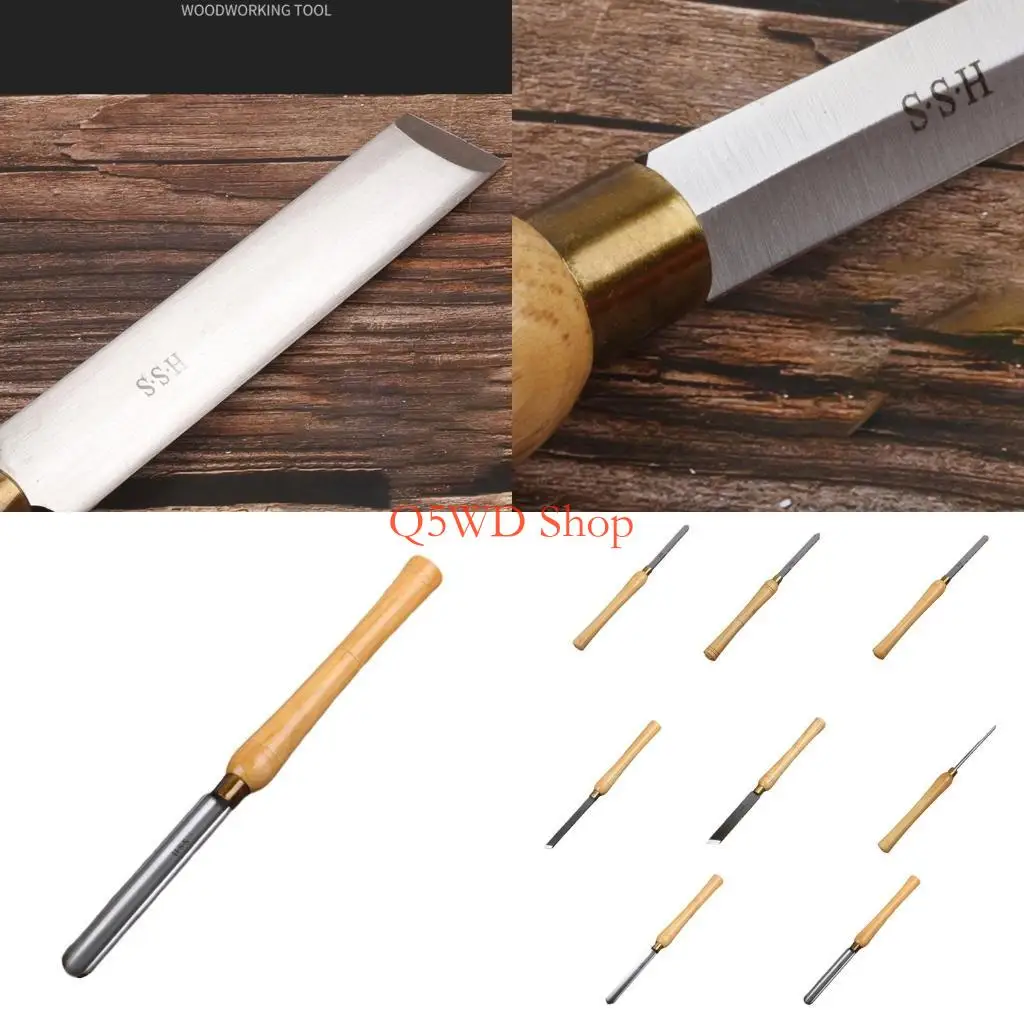 

Q5WD 8/15/22/25mm Woodturning Bowl Gouge HSS High Speed Steel Spindle Gouge