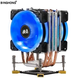 CPU radiator 6Copper Heatpipe 2011 CPU Cooler Motherboard Cooling Fan 90mm with RGB For LGA X79 X99 X299 Motherboard cooling FAN