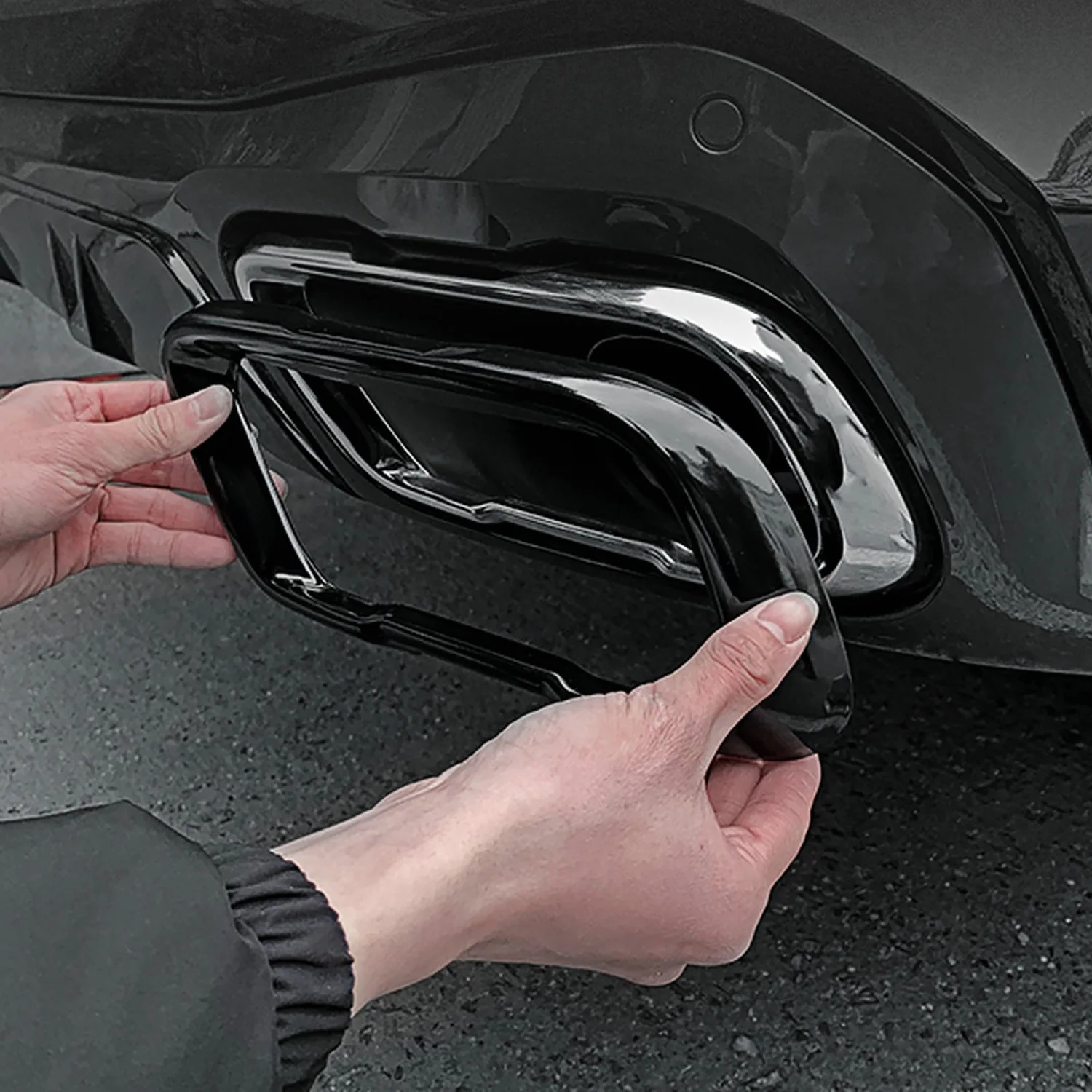 

2Pcs New Exhaust Mufflers Tail Pipe Cover For BMW X5 G05 X6 G06 X7 G07 2019-2023 Car Exhaust Accessories