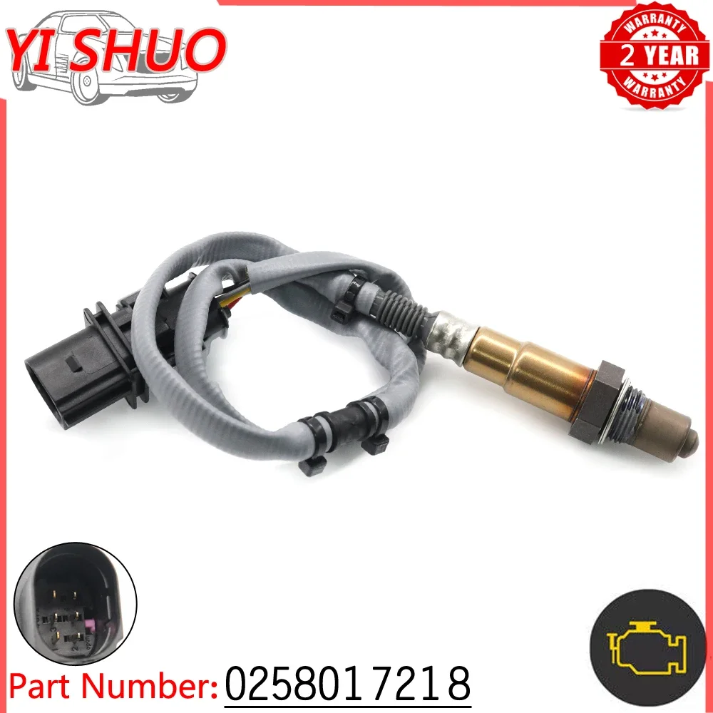 Car Front Left Air Fuel Ratio Lambda O2 Oxygen Sensor 0258017218 For Porsche Panamera 3.0L 3.6L 4.8L 10-16 Upstream 97060612301